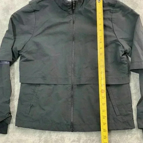 Nike Jacket Womens Small Black Full Zip Hyperadapt Shield Sweatshirt Av3702-010 - Picture 2 of 12